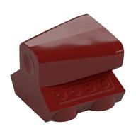 Engine / Air Scoop 2 × 2 Dunkelrot