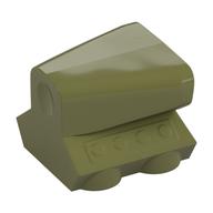 Engine / Air Scoop 2 × 2 Olive Green