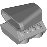 Engine / Air Scoop 2 × 2 Light Bluish Gray