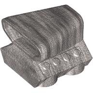 Engine / Air Scoop 2 × 2 Metallic Silver