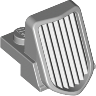 Grille 1 × 2 × 2 2/3 Sloping Hellblaugrau
