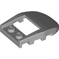 Brick Wedged, Curved 4 × 3 Recessed Back with Opening, Two Studs [Plain] Light Bluish Gray