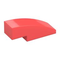 Brick Curved 3 × 1 No Studs Coral