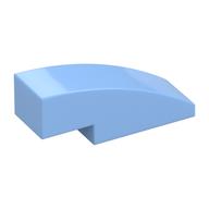 Brick Curved 3 × 1 No Studs Bright Light Blue