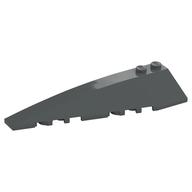 Brick Wedged, Curved 10 × 3 Left Dark Bluish Gray