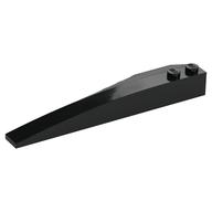 Brick Wedged, Curved 10 × 3 Right Black