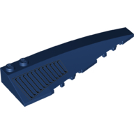 Brick Wedged, Curved 10 × 3 Right with Black Lines (Grill) print Dark Blue