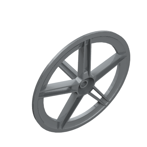 Wheel Cover 5 Spoke with Centre Stud - 56mm D. Perlhellgrau
