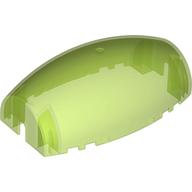 Windscreen 10 × 6 × 3 Bubble Canopy Double Tapered in Trans-Bright Green