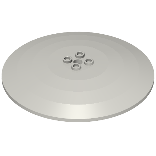 Dish 10 × 10 Inverted (Radar) with Hollow Studs Hellblaugrau