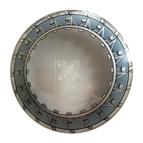 Dish 10 × 10 Inverted [Radar] with Serrated Blades Print Transparent