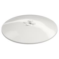 Dish 10 × 10 Inverted (Radar) with Solid Studs White