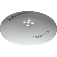 Dish 10 × 10 Inverted [Radar] with 'Antarctica' and 'G.R. MMXXII' print Weiß