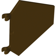 Flag 5 × 6 Hexagonal with C Clips Dark Brown