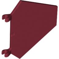 Flag 5 × 6 Hexagonal with C Clips Dunkelrot