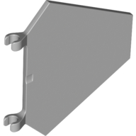 Flag 5 × 6 Hexagonal with C Clips Light Bluish Gray