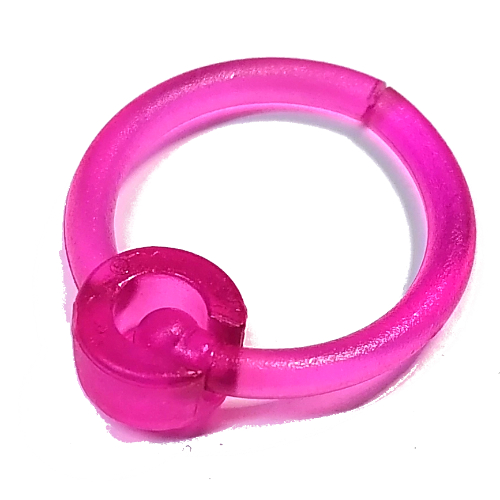 Clikits Ring / Keyring 3.5 × 3.5 Trans-Dark Pink