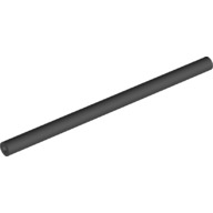 Hose, Pneumatic 4mm D. 10L / 8cm in Black