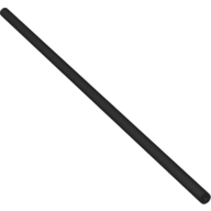Hose, Pneumatic 4mm D. 25L / 20cm in Black