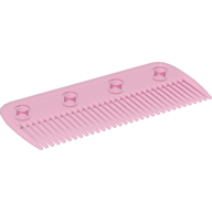 Clikits Hair Comb with 4 Holes Trans-Dark Pink