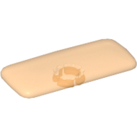 Clikits Icon, Rectangle 3L with Pin Trans-Flame Yellowish Orange