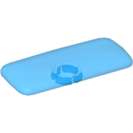Clikits Icon, Rectangle 3L with Pin Trans-Light Royal Blue