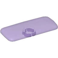 Clikits Icon, Rectangle 3L with Pin Trans-Medium Purple