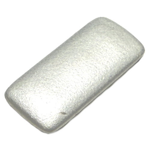 Clikits Icon, Rectangle 3L with Pin, with Pearl White Surface Trans-Clear