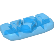 Clikits Icon, Rectangle 3L with Hole Trans-Light Royal Blue