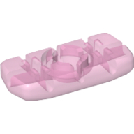 Clikits Icon, Rectangle 3L with Hole Trans-Pink