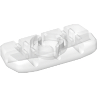 Clikits Icon, Rectangle 3L with Hole Trans-Clear