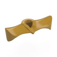 Minidoll Neckwear, Pointed Shoulder Pads Pearl Gold