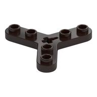 Technic Plate Rotor 3 Blade with Smooth Ends, 6 Studs, 1 Bottom Ridge (Propeller) Dark Brown