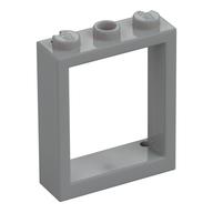 Fenster Rahmen 1 × 3 × 3 Hellblaugrau
