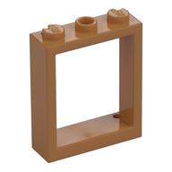 Window Frame 1 × 3 × 3 Medium Nougat
