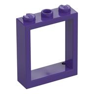 Fenster Rahmen 1 × 3 × 3 Dunkellila
