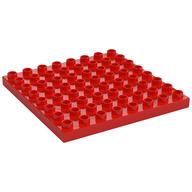 Duplo Plate 8 × 8 Red