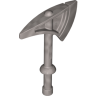 Duplo Axe / Tomahawk with Round Handle and Solid Bottom Pearl Light Gray