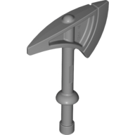 Duplo Axe / Tomahawk with Round Handle and Solid Bottom Flat Silver