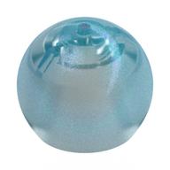 Helmet Round Sphere with Small Hole Opal Trans-Light Blue