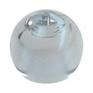 Helmet Round Sphere with Small Hole Opal Trans-Clear