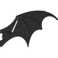 Creature Body Part, Dragon Wing 19 × 11 [Plain] Black