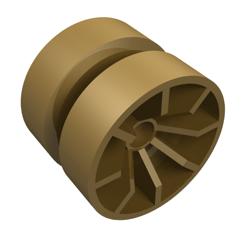 Wheel 18 × 14 Spoked Perlgold