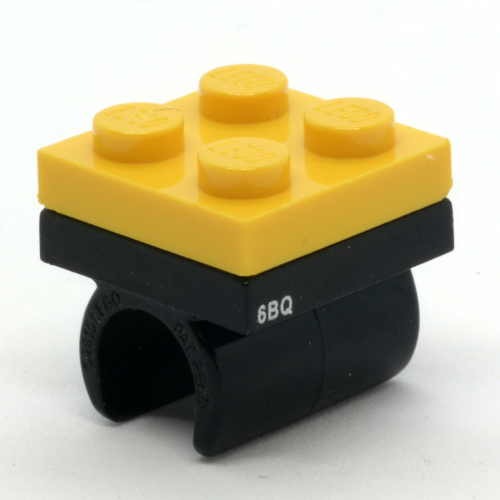 Pencil Topper, Integrated 2 × 2 Plate with Black Clip Red