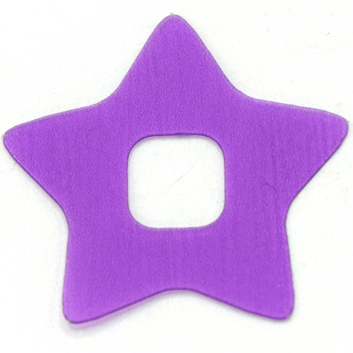 Clikits Icon Accent, Star 3 1/4 × 3 1/4 Trans-Medium Purple