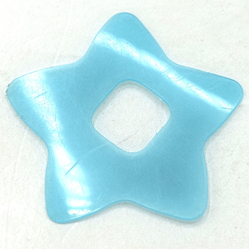 Clikits Icon Accent, Star 3 1/4 × 3 1/4 Trans-Light Blue