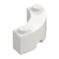Brick Round Corner 3 × 3 Macaroni with 2 Studs