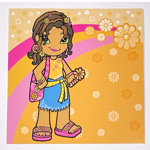 Clikits Insert 10 × 10 for Frame, 'Daisy' holding a Daisy Print [No Color/Any Color]