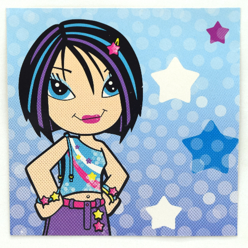 Clikits Insert 10 × 10 for Frame, 'Star' Print [Keine Farbe/Beliebige Farbe]