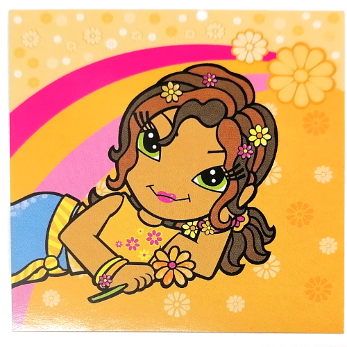 Clikits Insert 10 × 10 for Frame, 'Daisy' Holding a Flower Print [Keine Farbe/Beliebige Farbe]